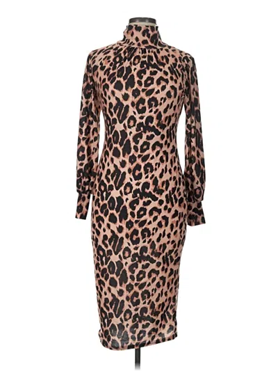 Boohoo Cocktail Dress In Brown