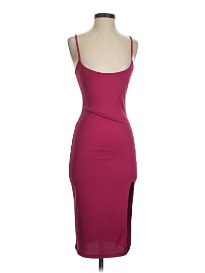 Pre-owned Boohoo Cocktail Dress In Burgundy