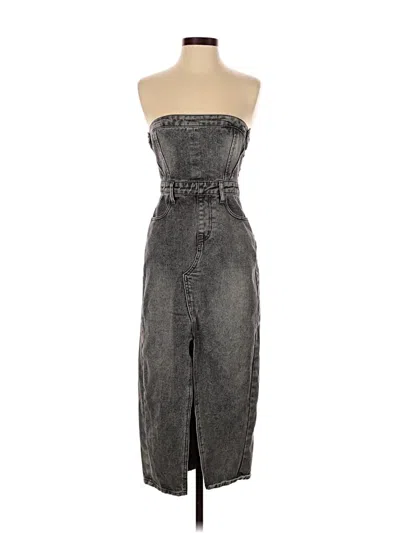 Pre-owned Boohoo Cocktail Dress In Gray