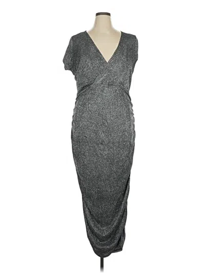 Pre-owned Boohoo Cocktail Dress In Gray