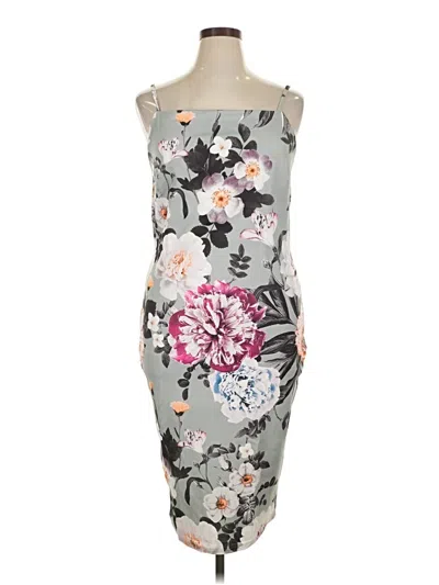 Pre-owned Boohoo Cocktail Dress In Gray