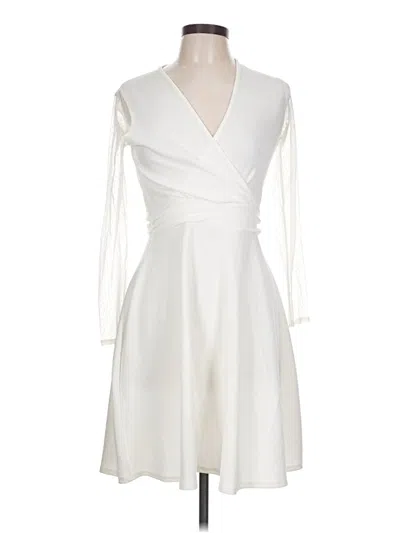 Pre-owned Boohoo Cocktail Dress In Ivory