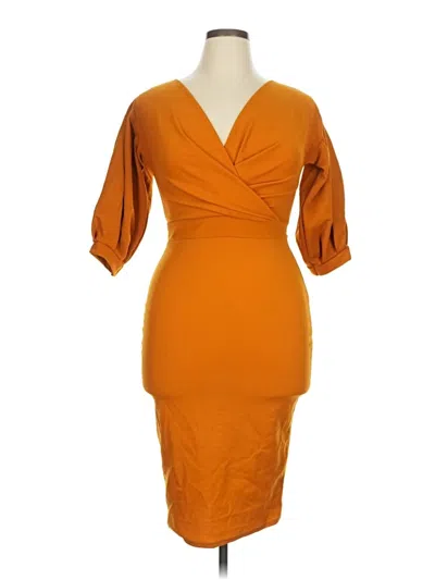 Pre-owned Boohoo Cocktail Dress In Orange