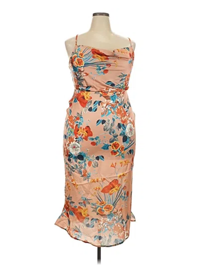 Pre-owned Boohoo Cocktail Dress In Orange