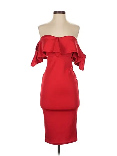 Pre-owned Boohoo Cocktail Dress In Red