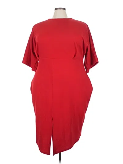 Pre-owned Boohoo Cocktail Dress In Red