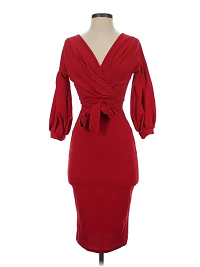 Pre-owned Boohoo Cocktail Dress In Red