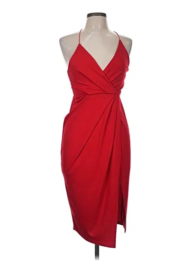 Pre-owned Boohoo Cocktail Dress In Red