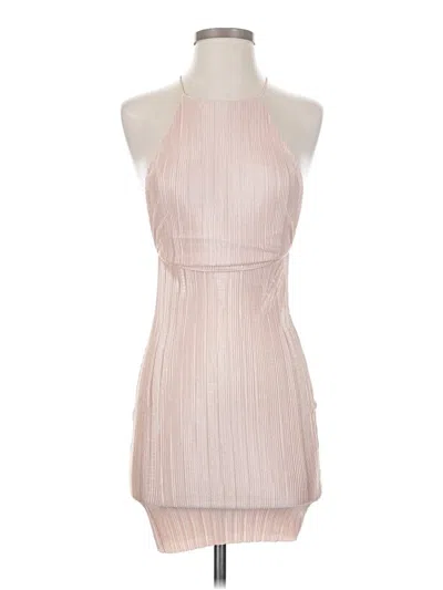 Pre-owned Boohoo Cocktail Dress In Tan