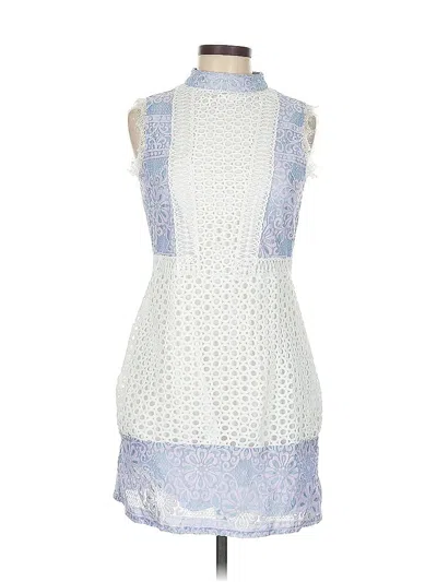 Pre-owned Boohoo Cocktail Dress In White