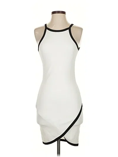 Pre-owned Boohoo Cocktail Dress In White