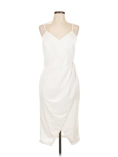 Pre-owned Boohoo Cocktail Dress In White