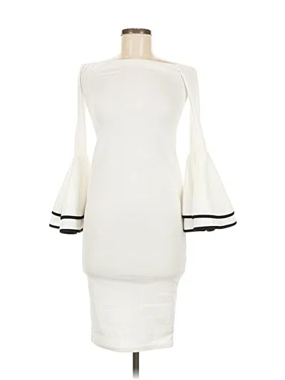 Pre-owned Boohoo Cocktail Dress In White