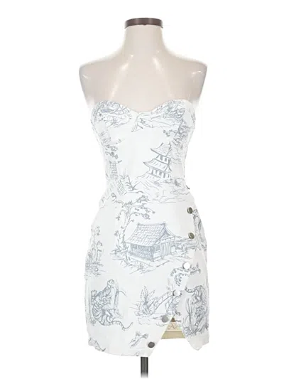 Pre-owned Boohoo Cocktail Dress In White