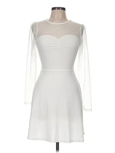 Pre-owned Boohoo Cocktail Dress In White