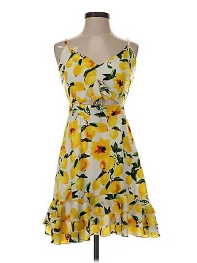 Pre-owned Boohoo Cocktail Dress In Yellow