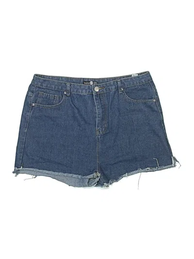 Pre-owned Boohoo Denim Shorts In Blue