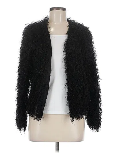 Pre-owned Boohoo Faux Fur Jacket In Black