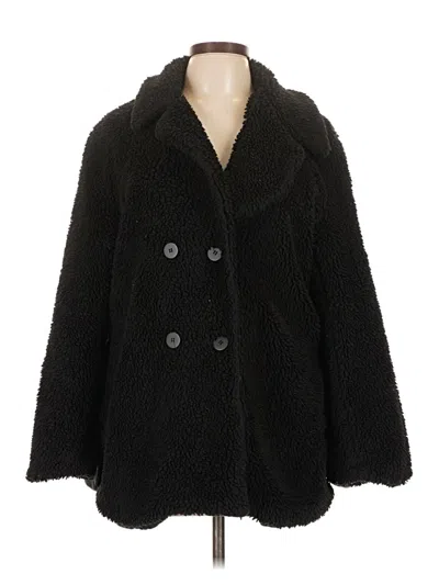 Pre-owned Boohoo Faux Fur Jacket In Black