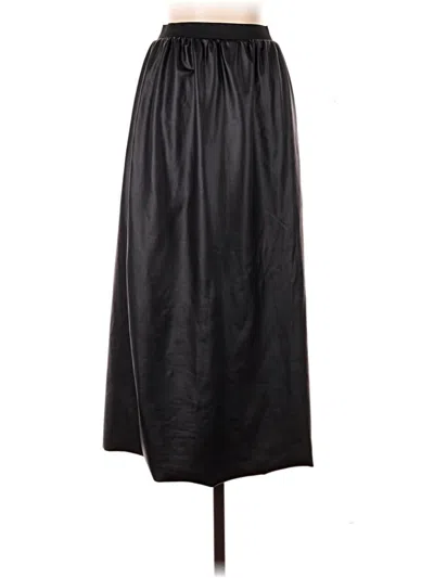 Boohoo Faux Leather Skirt In Black