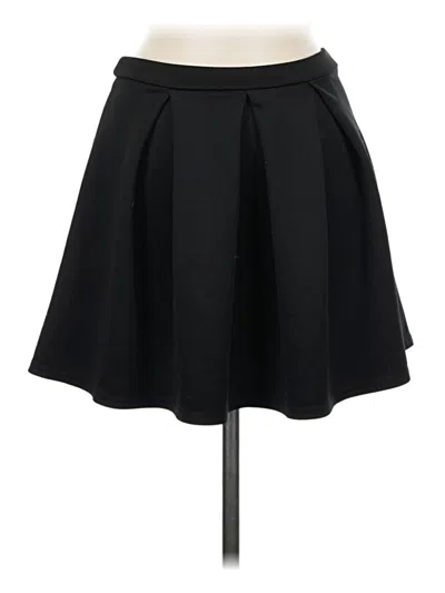 Pre-owned Boohoo Formal Skirt In Black