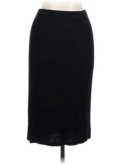 Pre-owned Boohoo Formal Skirt In Black