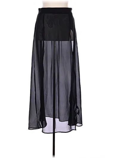 Pre-owned Boohoo Formal Skirt In Black