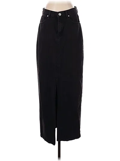 Pre-owned Boohoo Formal Skirt In Black