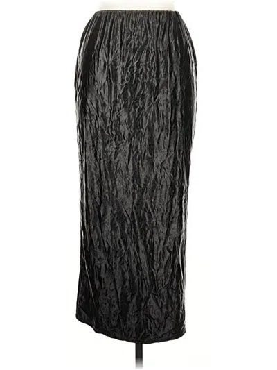 Pre-owned Boohoo Formal Skirt In Black