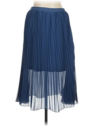 Pre-owned Boohoo Formal Skirt In Blue