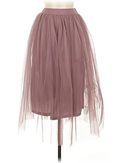 Boohoo Formal Skirt In Brown