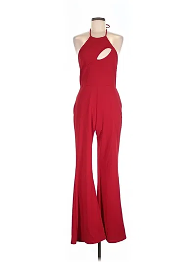 Pre-owned Boohoo Jumpsuit In Red