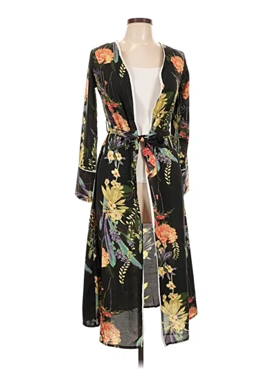 Pre-owned Boohoo Kimono In Black