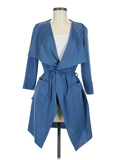 Pre-owned Boohoo Kimono In Blue