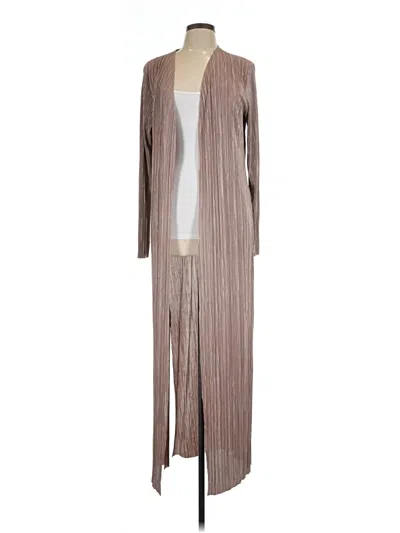 Pre-owned Boohoo Kimono In Brown