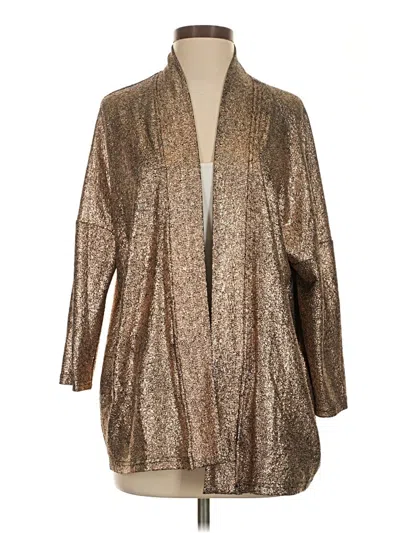 Pre-owned Boohoo Kimono In Gold