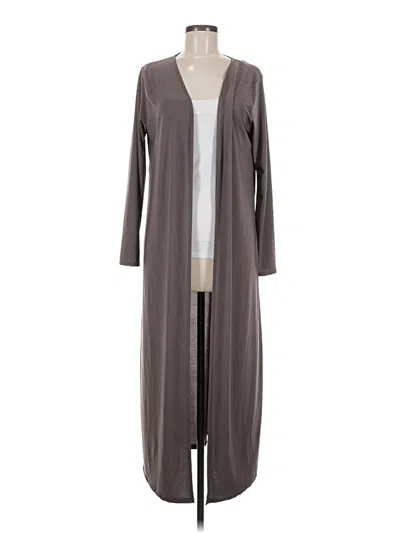 Pre-owned Boohoo Kimono In Gray