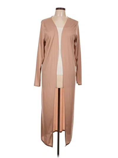 Pre-owned Boohoo Kimono In Tan