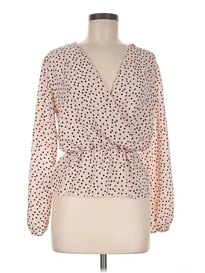 Pre-owned Boohoo Long Sleeve Blouse In Pink