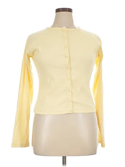 Pre-owned Boohoo Long Sleeve T-shirt In Yellow