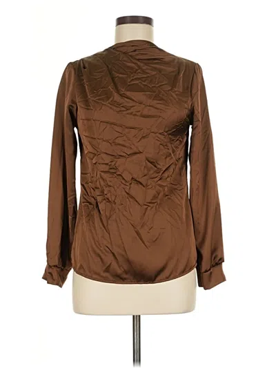 Pre-owned Boohoo Long Sleeve Turtleneck In Brown