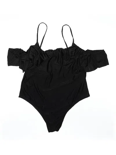 Pre-owned Boohoo One Piece Swimsuit In Black