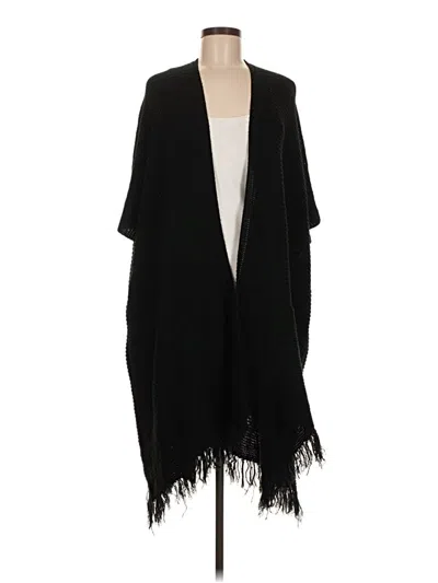 Pre-owned Boohoo Poncho In Black