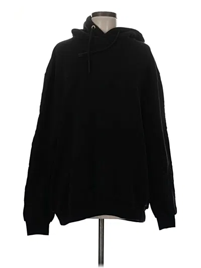 Pre-owned Boohoo Pullover Hoodie In Black