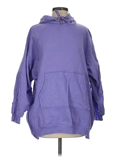 Pre-owned Boohoo Pullover Hoodie In Purple
