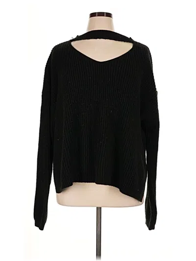 Pre-owned Boohoo Pullover Sweater In Black
