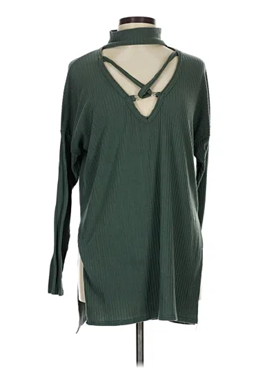 Pre-owned Boohoo Pullover Sweater In Green