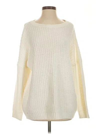 Pre-owned Boohoo Pullover Sweater In Ivory