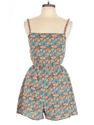 Pre-owned Boohoo Romper In Blue