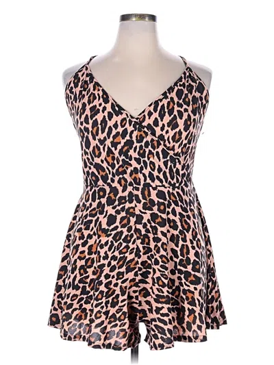 Boohoo Romper In Brown